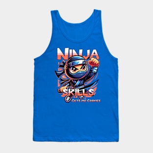 Cute Ninja Skills Gets Me Cookies Tank Top